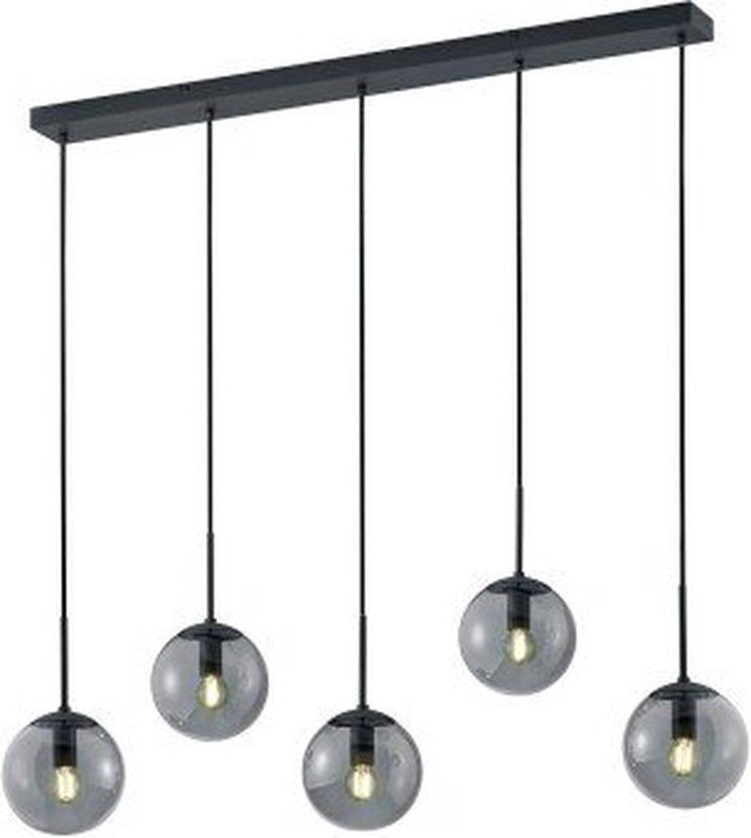 Trio Balini - Hanglamp - E14 28W - Antraciet