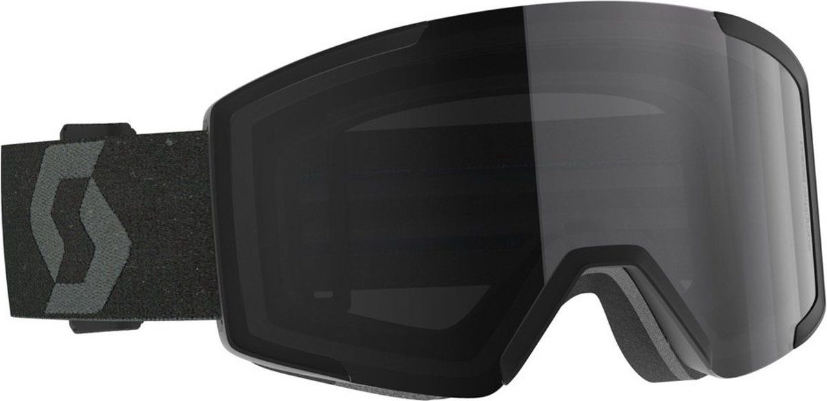 Scott Shield - Skibril - Cilindrische Lens Cat 3 - Zwart Solar Black Chrome