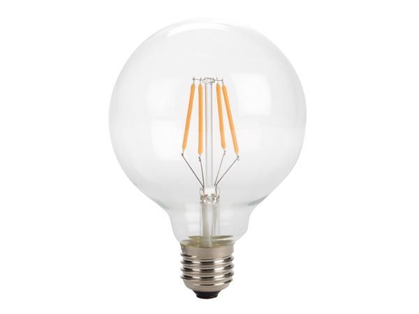 Retro LED-gloeilamp - G95 - 4 W - E27 - 2200 K - intens warmwit