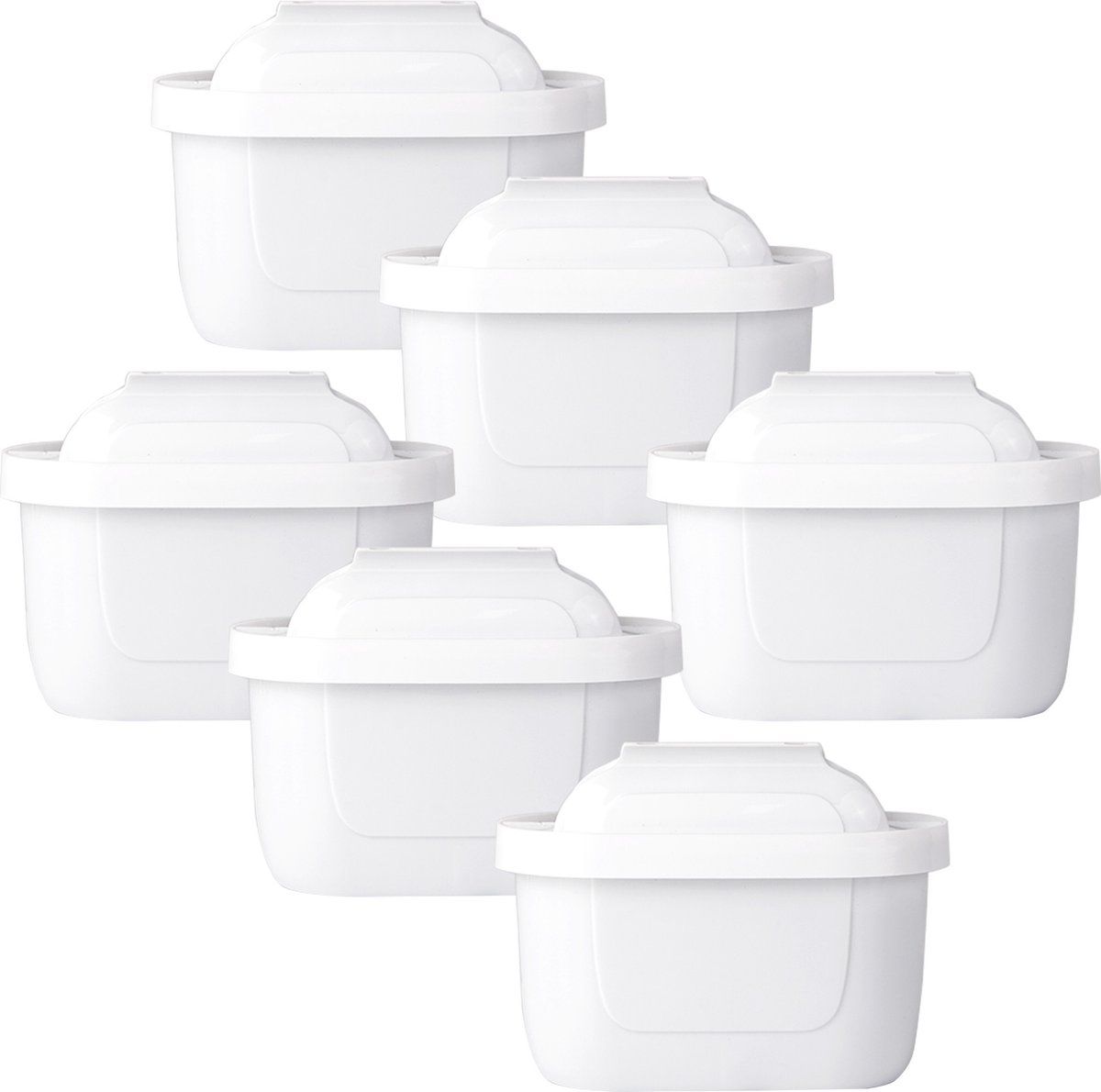 Saaf Filterpatronen Geschikt Voor Brita - 6 Stuks - Waterfilter - Filter Voor O.a. Maxtra - Wit