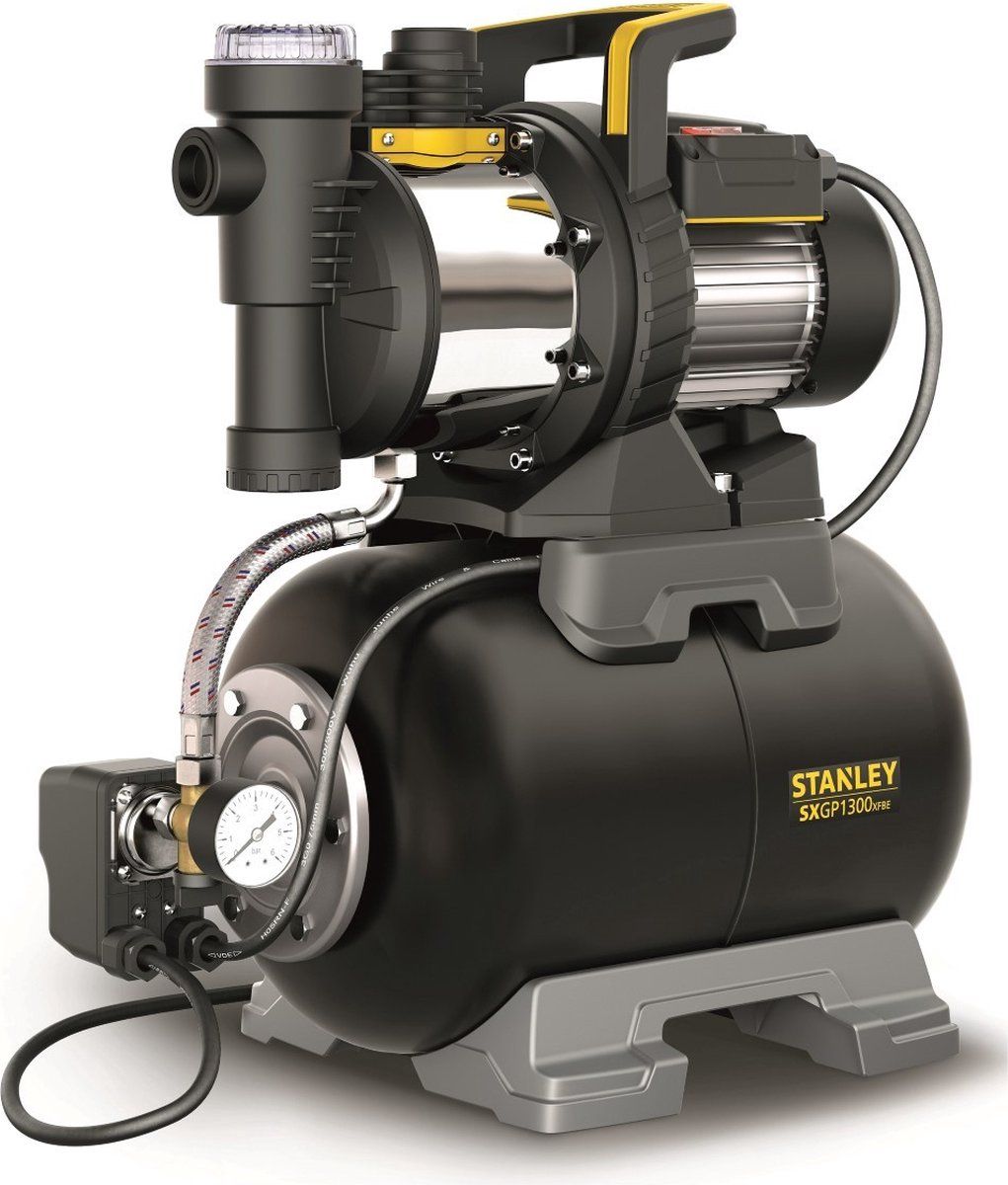 Stanley Stn-P1300B - Hydrofoorpomp - 1300 Watt 24L Drukvat Rvs IPX4