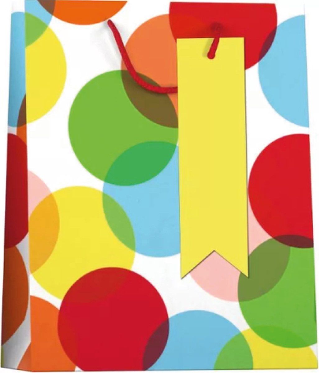 Papieren cadeau tas L Festive