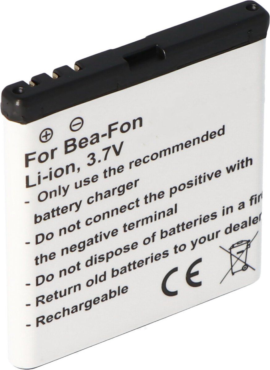 Accucell Batterij Geschikt Voor Het Bea-Fon Batterijmodel, S480 / SL580 3, 7 Volt 800 MAh, Max. 1000mAh