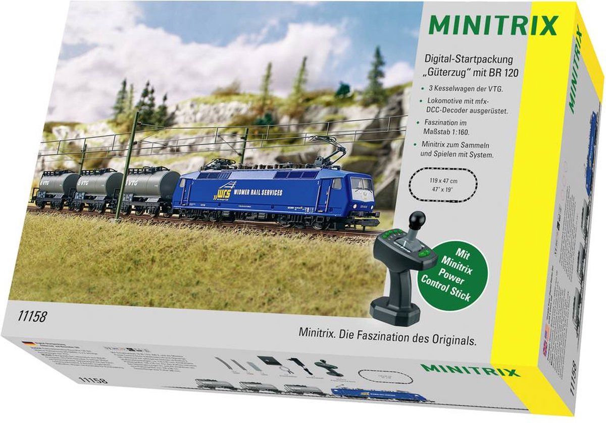 Minitrix Serie 120 - Digitale Startset Goederentrein - Inclusief Locomotief En 3 Ketelwagens