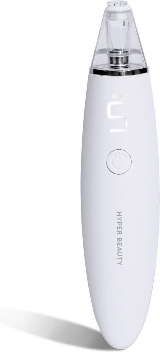 Hyper Beauty Aria - Microdermabrasion Wand - Mee-eter Verwijderaar Met 5 Opzetstukken - Zwart