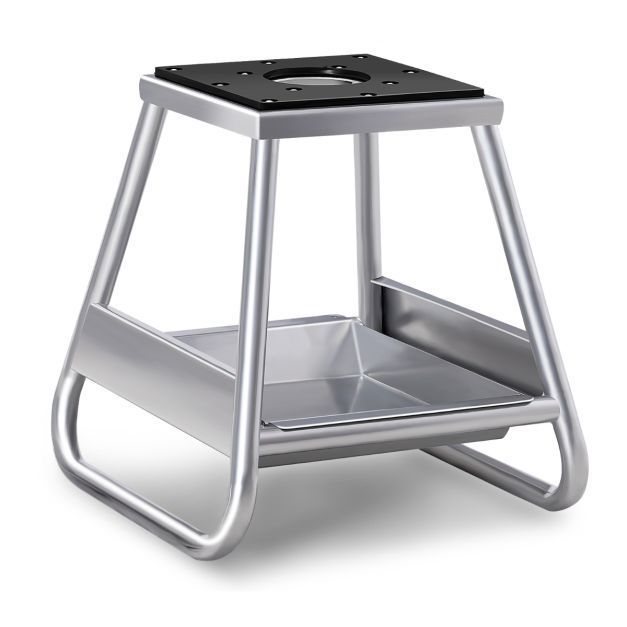 Coast Crossmotorliftstandaard - Antislip Oppervlak - Incl. Olieopvangbak - max. 450 kg - Zilver