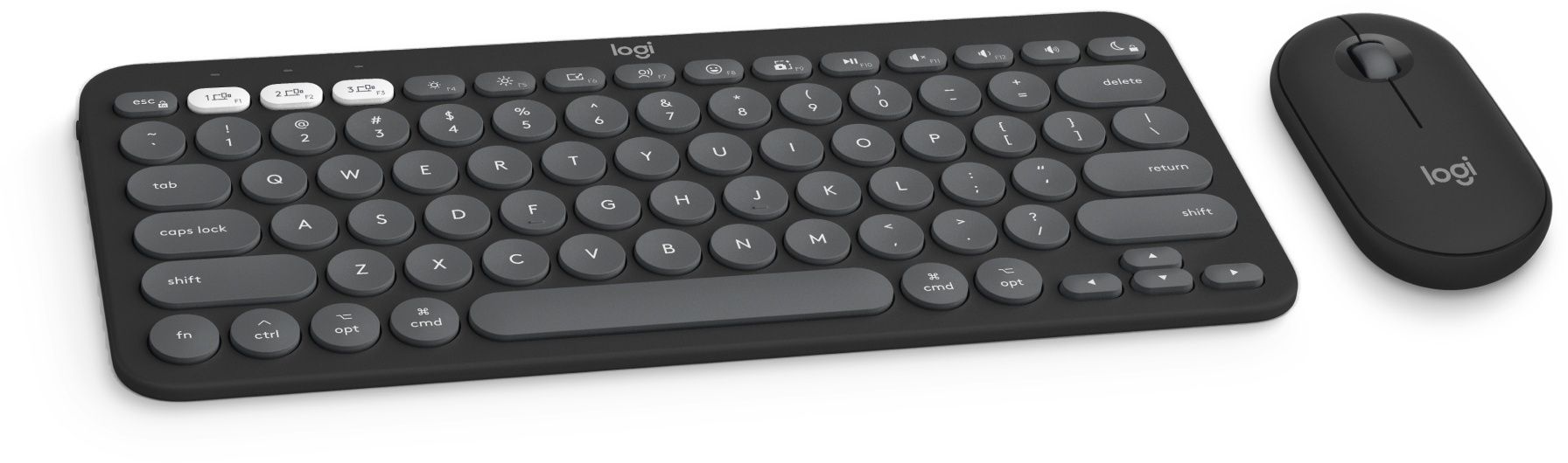 Logitech Pebble 2 - Draadloze Toetsenbord En Muis Combo - Azerty Fr - Grafiet