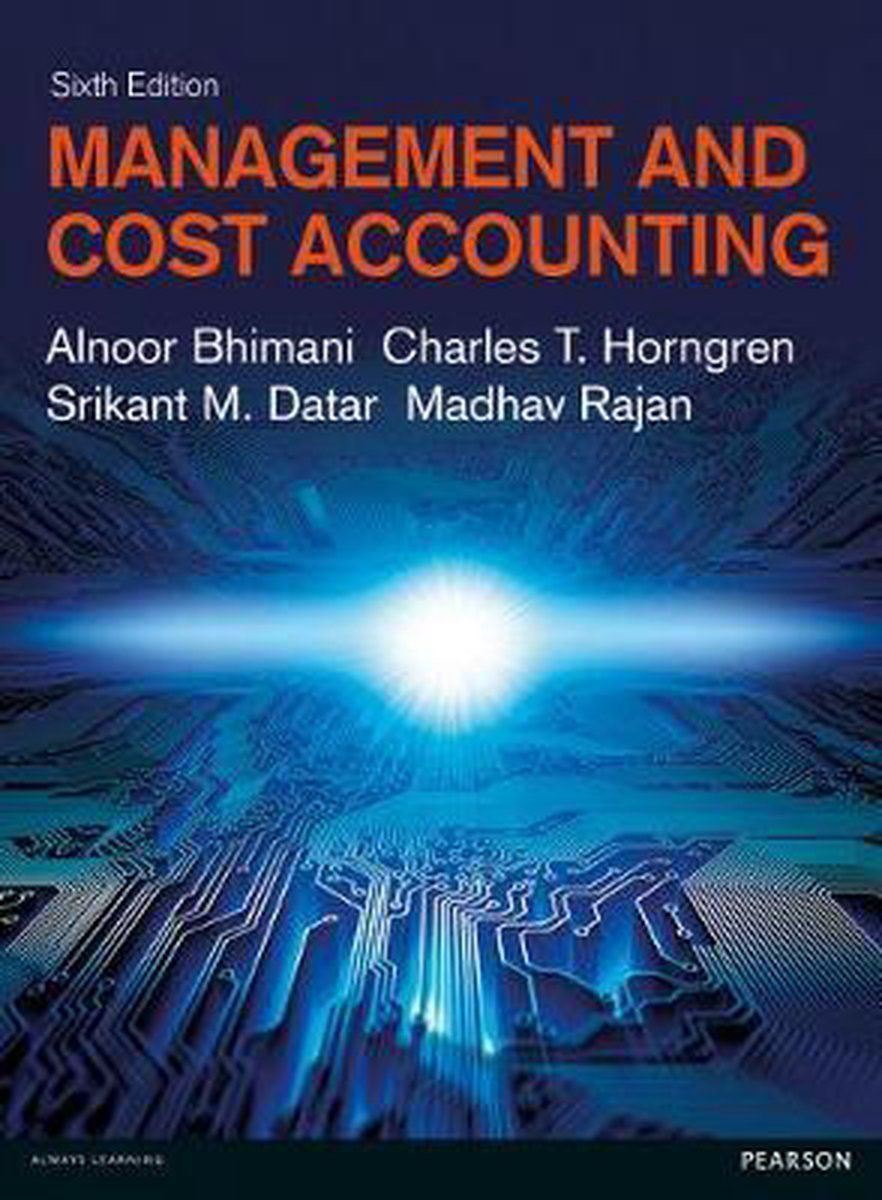 Colin Drury - Management&Cost Accounting - 6e Editie - 888 Pagina's