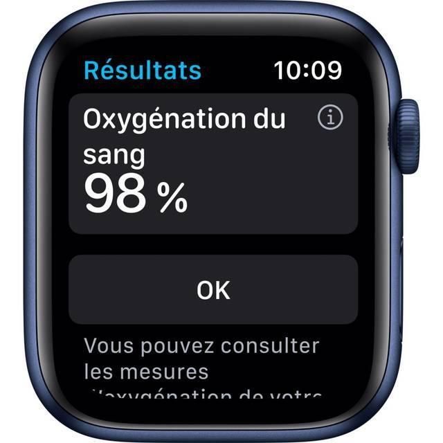 Apple Watch Series 6 - 44mm - Aluminium - Blauw - GPS + Cellular refurbished, photo 3