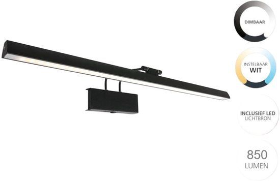 Steinhauer Litho Led - Wandlamp Modern - Zwart - H, 9.4cm - Universeel - Voor Binnen - Metaal -