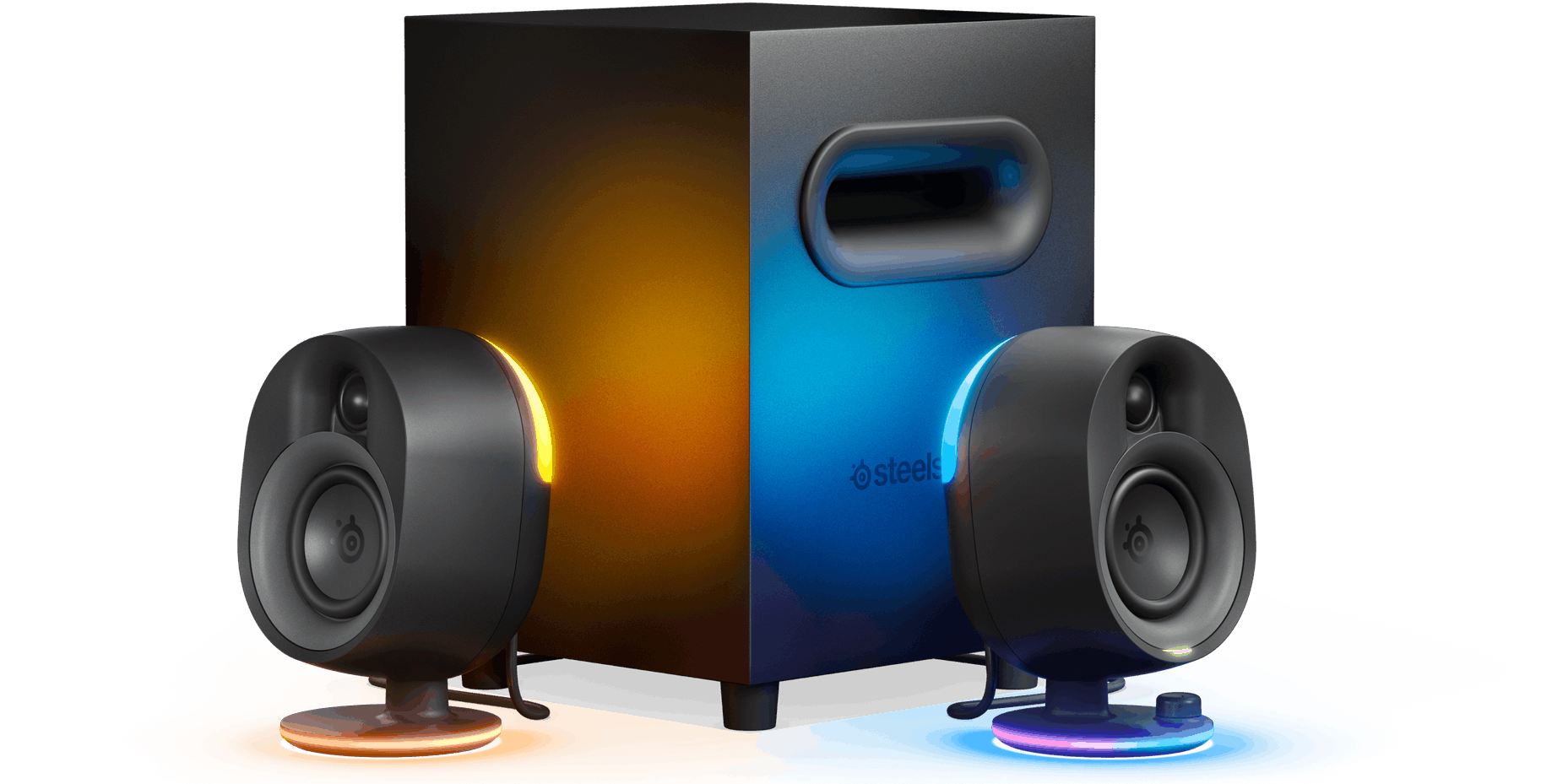 Zwart 2.1 Speakerset