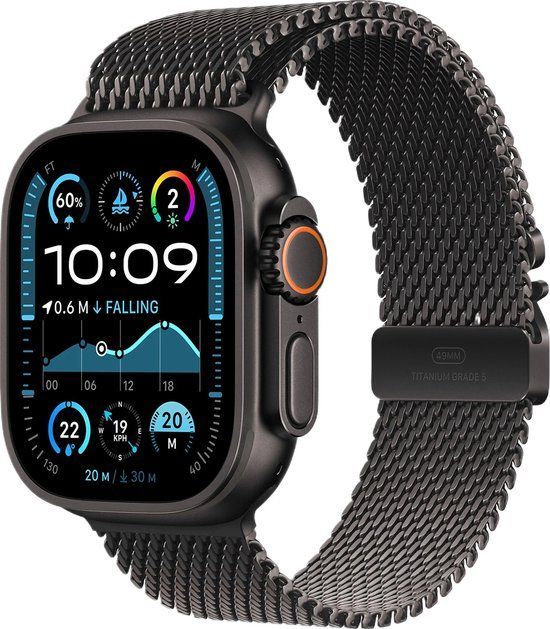 Apple Watch Ultra 2 - GPS + Cellular - 49mm Titanium - Zwart