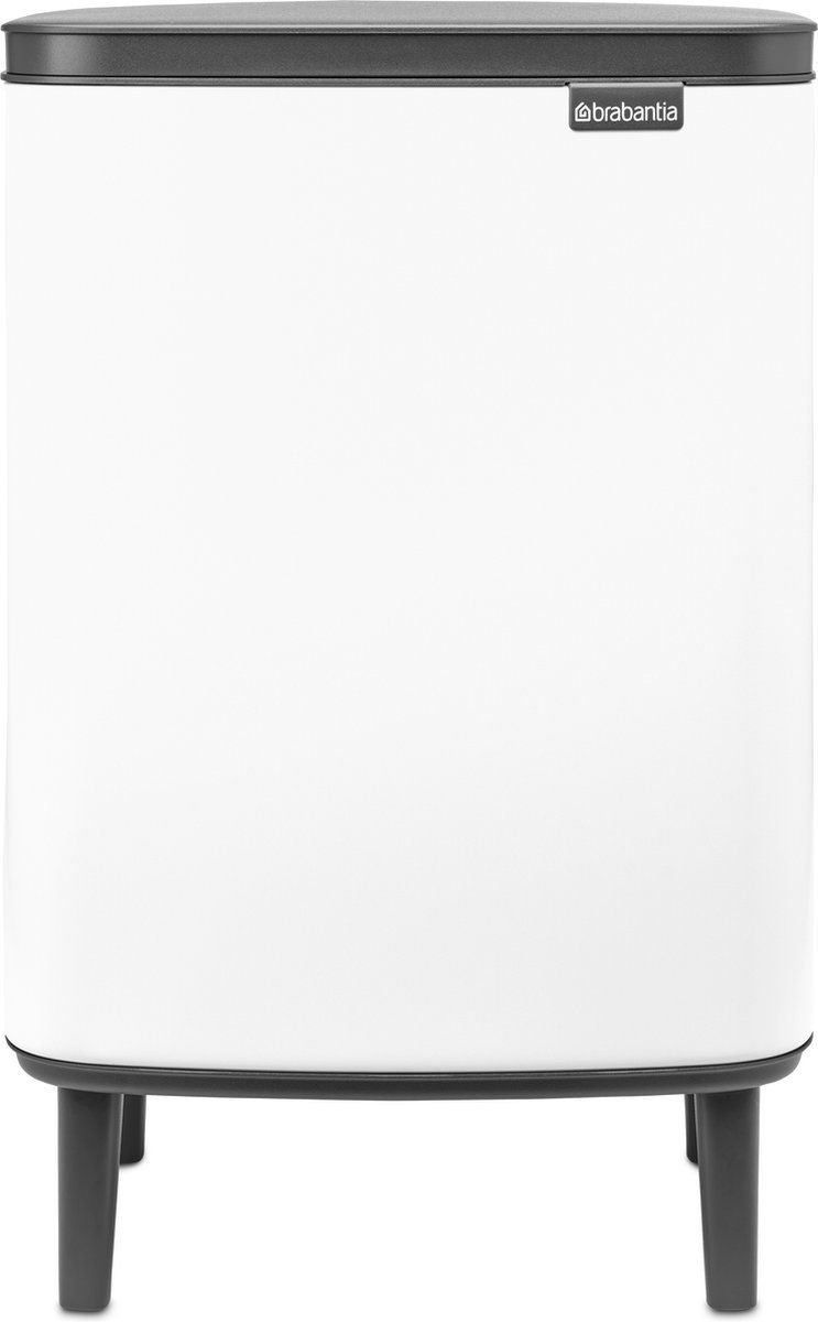 Brabantia Bo Hi Prullenbak - 12 Liter - Ruimtebesparend - Wit