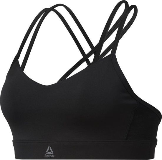 Reebok Hero Strappy Padded Bra - Sportbeha - Zwart - Maat L