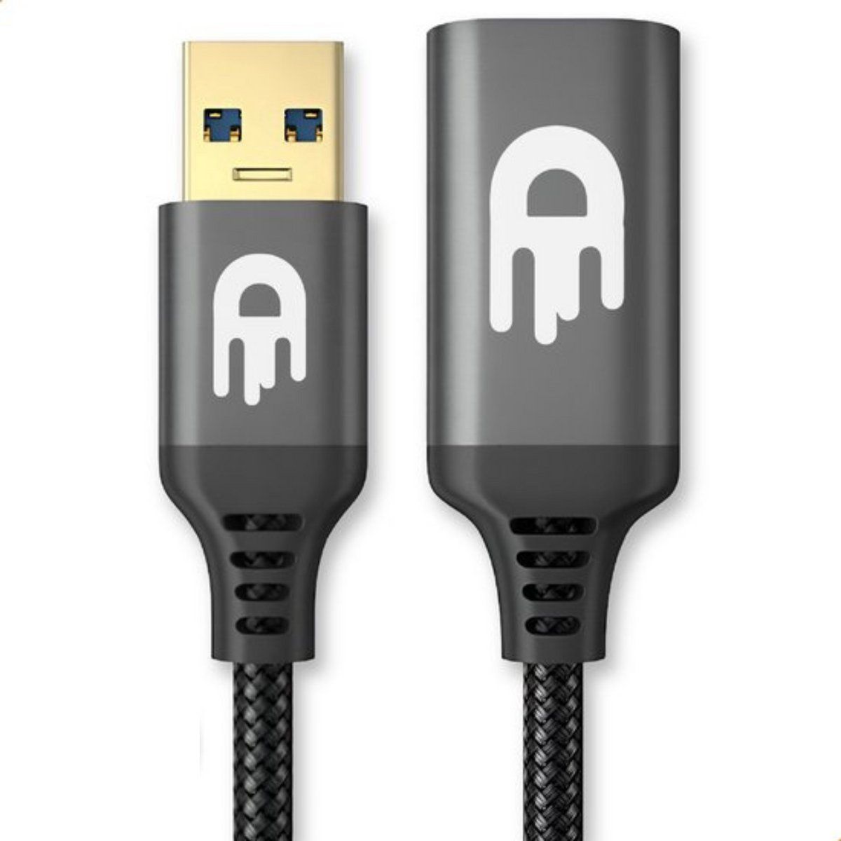 Drivv. Usb 3.0 Verlengkabel - Mannelijk Naar Vrouwelijk - 5 Gbps - 1 Meter - Zwart