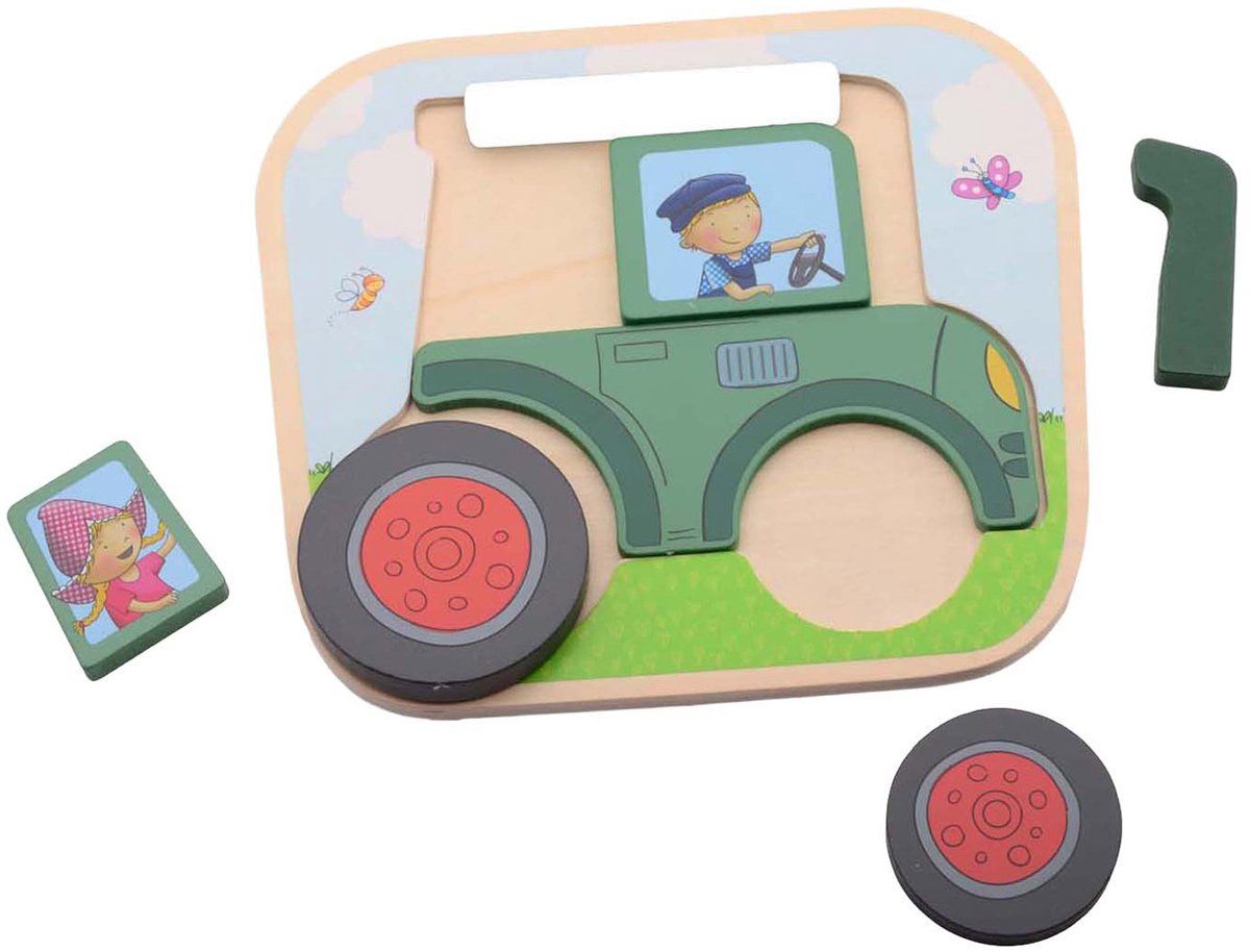 Jouéco® 80171 - Fien&Teun Tractor Puzzel - Educatief Spel