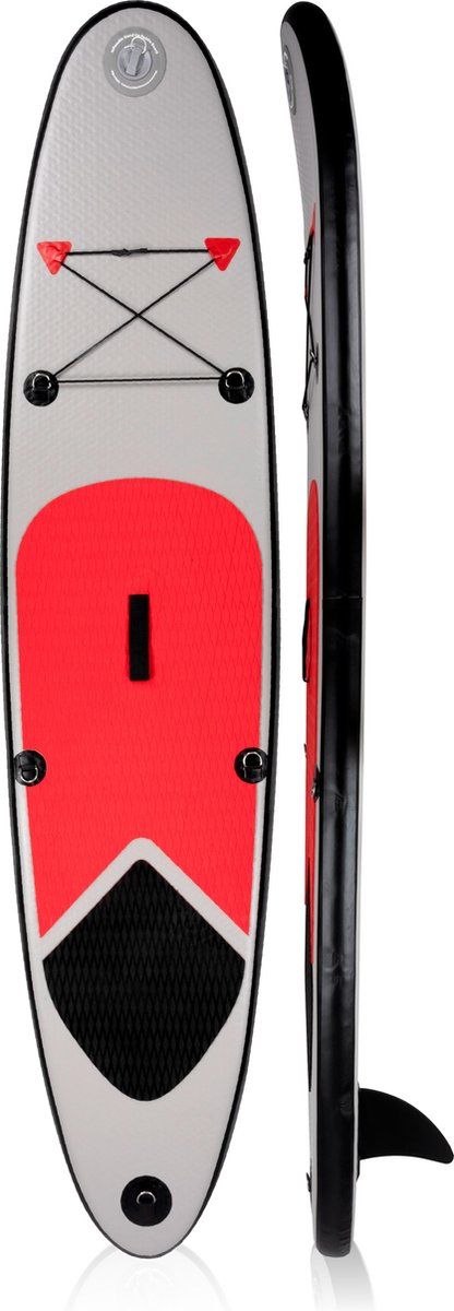 Opblaasbaar Surfboard - 243x57x7cm - Max 100 Kg - Inclusief Draagtas En Handpomp