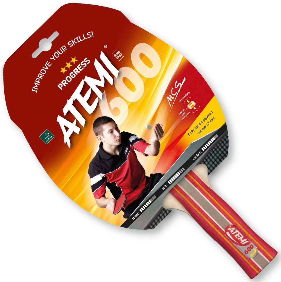 Atemi Tafeltennisbat Training 600 *** Ittf