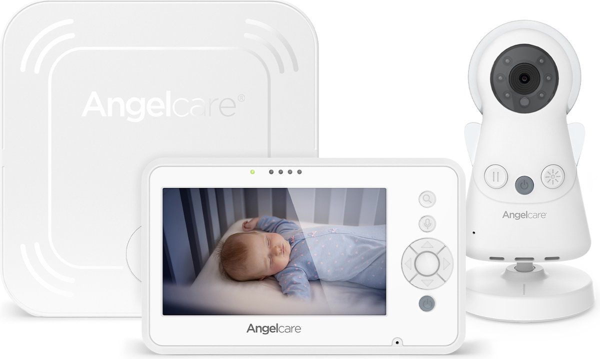 Angelcare Beeldbabyfoon AC517 - Met Bewegingssensor En Hd Camera - Wit