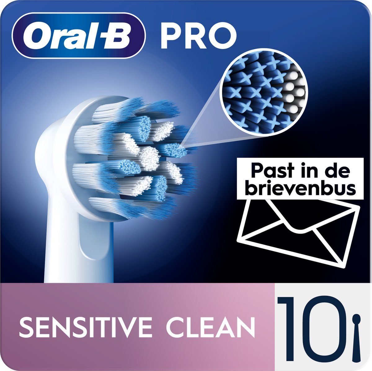 Oral-B Sensitive Clean Pro Opzetborstels - 10 Stuks - Extra Zachte Borstelharen Voor Effectieve Reiniging