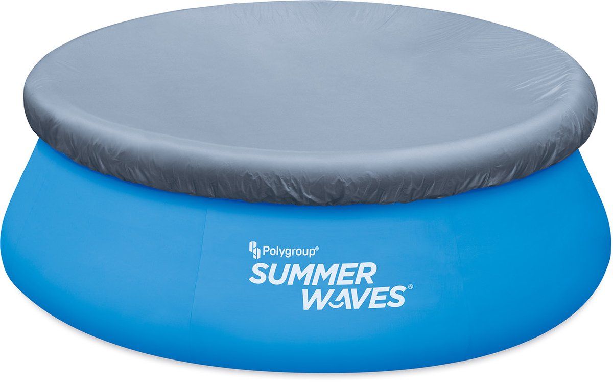 Summer Waves Afdekzeil - Quick Set Zwembad 244 Cm - Waterdicht En Duurzaam - Zwart