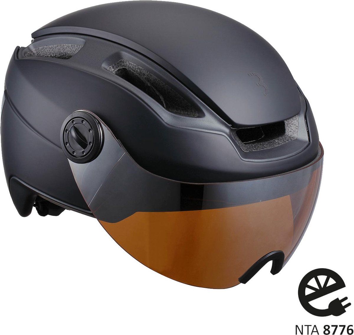 Bbb Cycling Indra Faceshield - Fietshelm Nta-8776 - Verstelbaar Vizier - Mat Zwart - Maat L