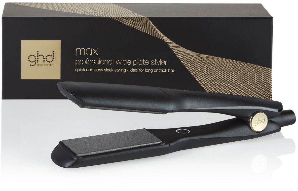 Ghd Max - Stijltang - Brede Platen - Zwart