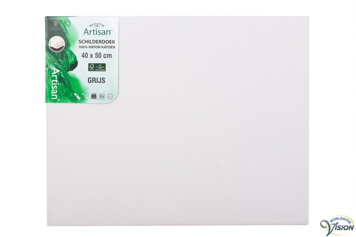 Winsor & Newton - Schilderdoek - 40 x 50 cm - Grijs