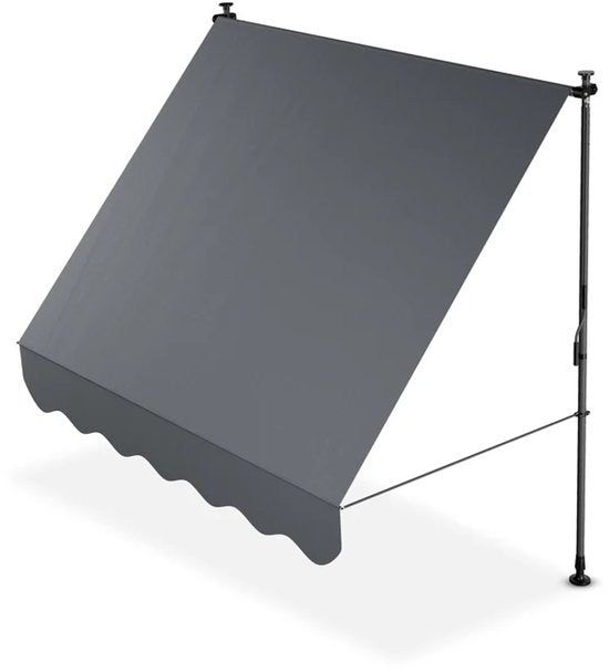 Klemmende luifel Kapstadt - 200x120 cm - Grijs