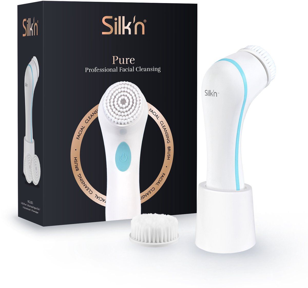 Silk'n Pure - Elektrische Gezichtsreiniger - 360° Vibration Technology - Wit