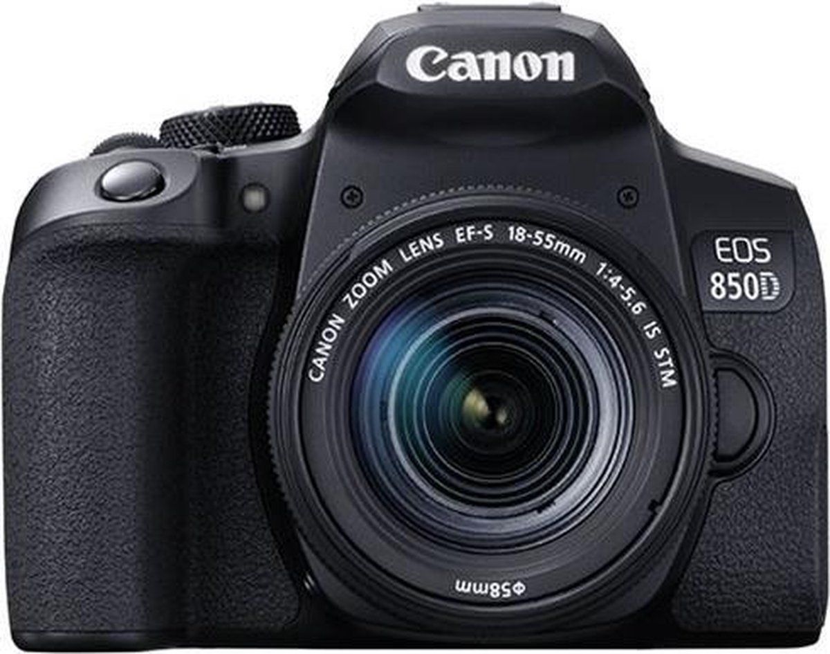 Canon EOS 850D - DSLR - 24,1MP 4K-video - Zwart