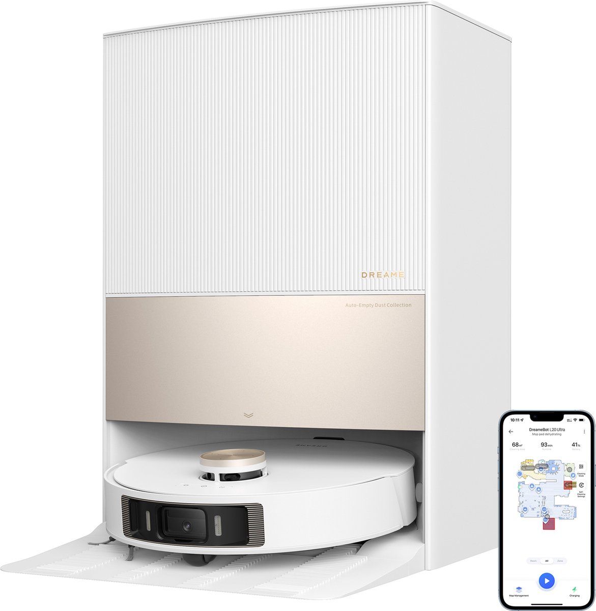Dreame L20 Ultra Complete - Robotstofzuiger - 7000Pa zuigkracht - Slimme tapijtdetectie