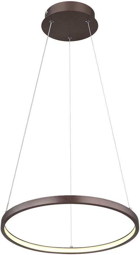 Globo - Hanglamp - Ralph - Bruin - Metaal -Ø 39cm - Led - 67192-19BR