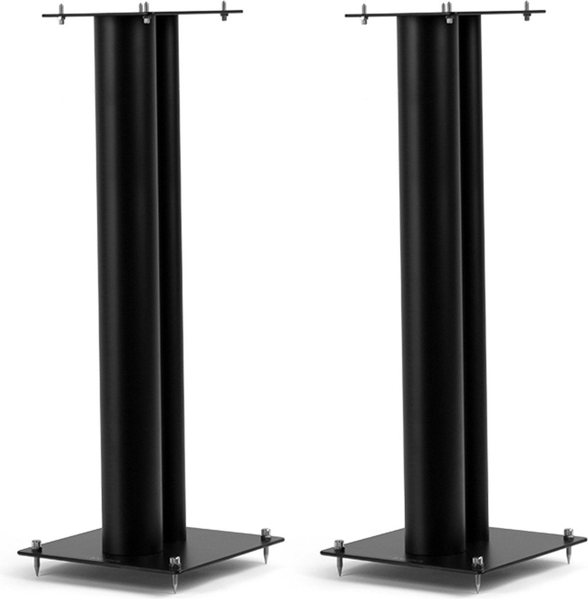 NorStone Stylum 3 - Luidsprekerstandaard - Verstelbare Spikes - Mat Zwart (2 Stuks)